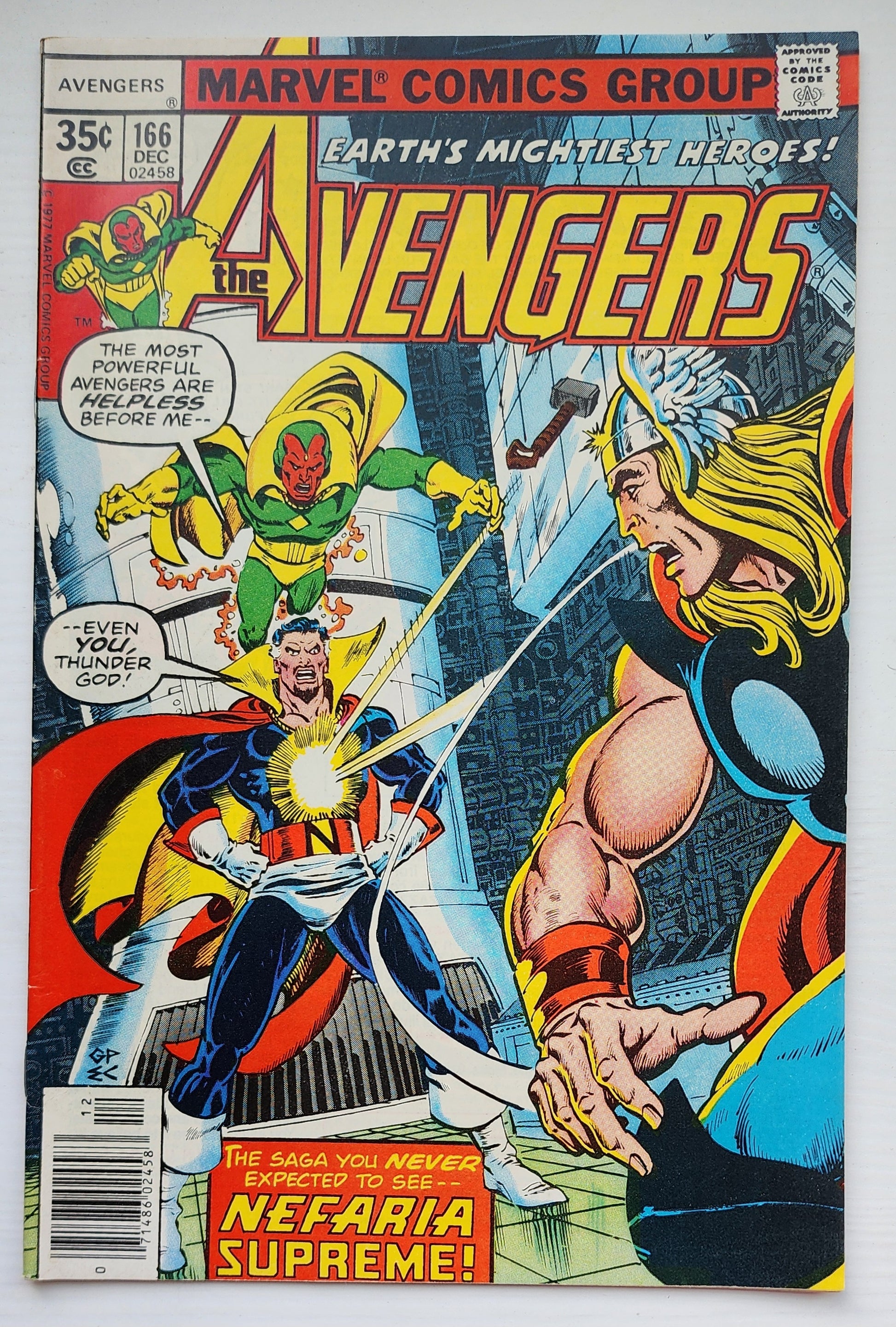 AVENGERS #166 1977 Avengers MARVEL COMICS