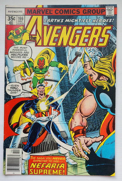 AVENGERS #166 1977 Avengers MARVEL COMICS