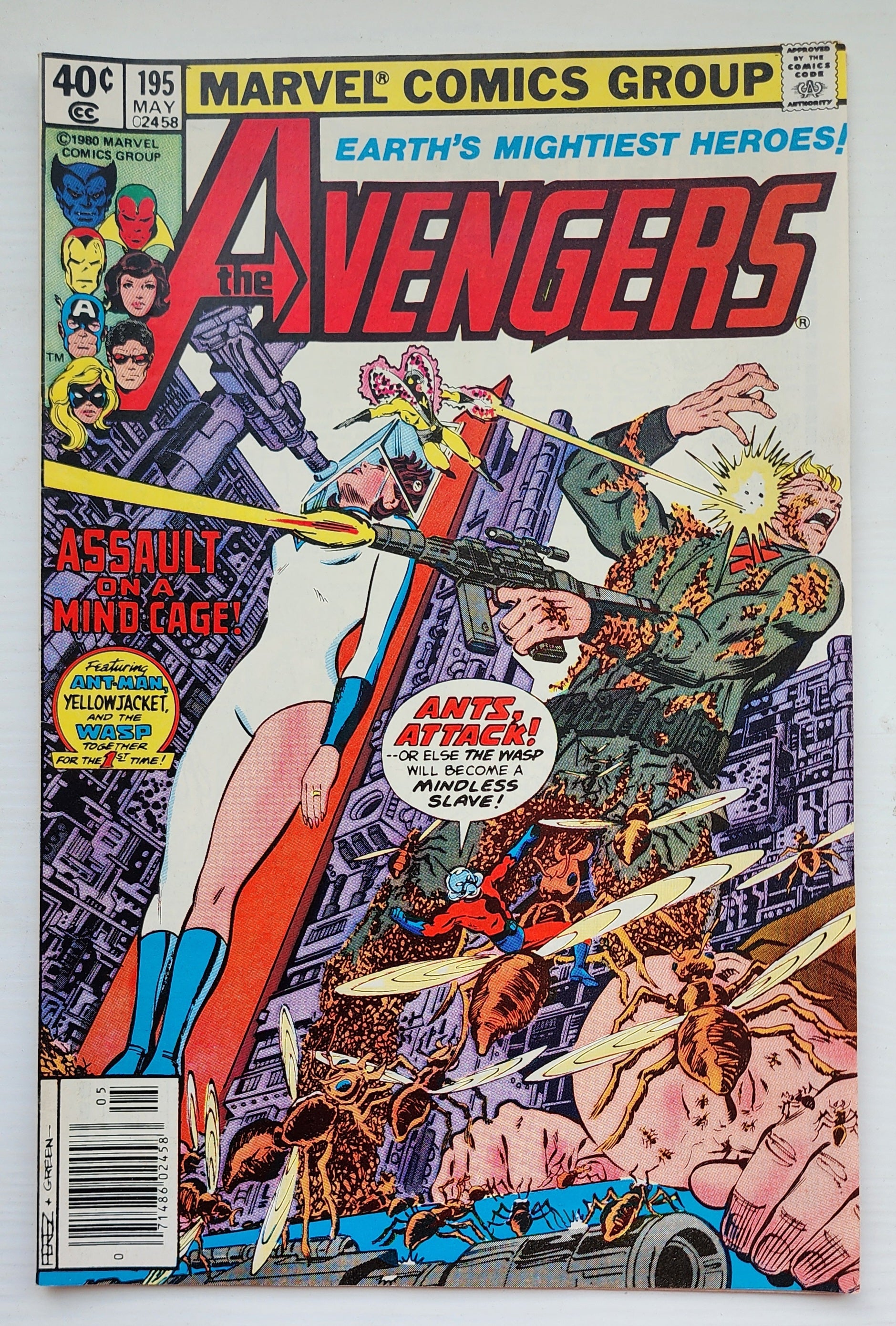 AVENGERS #195 NEWSSTAND 1980 (CAMEO TASKMASTER) Avengers MARVEL COMICS