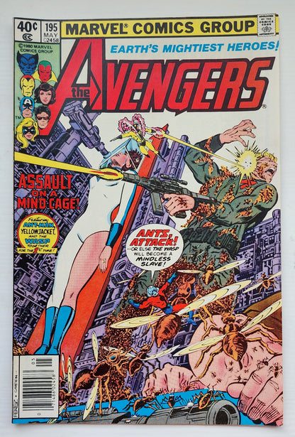 AVENGERS #195 NEWSSTAND 1980 (CAMEO TASKMASTER) Avengers MARVEL COMICS