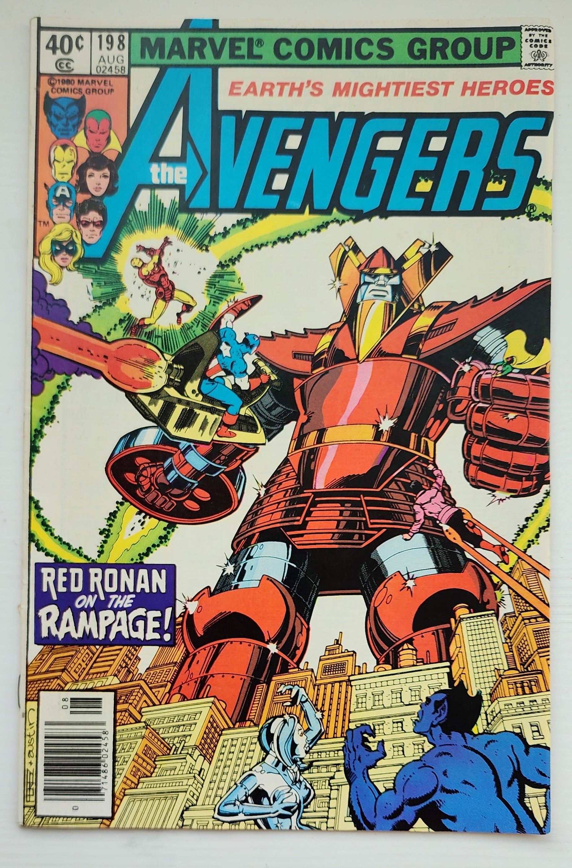 AVENGERS #198 NEWSSTAND 1980 Avengers MARVEL COMICS