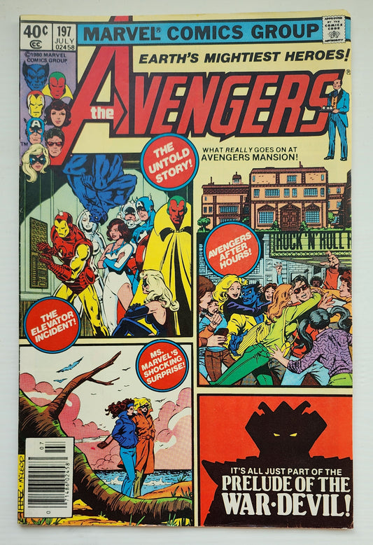 AVENGERS #197 NEWSSTAND 1980 Avengers MARVEL COMICS