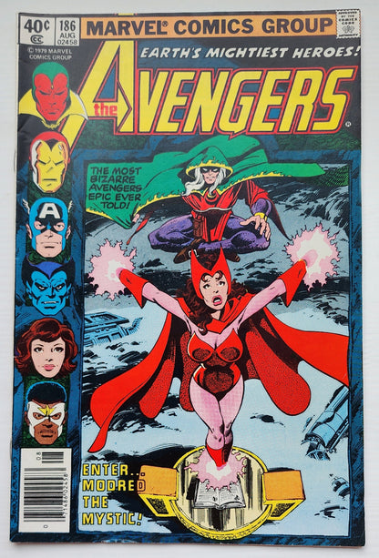 AVENGERS #186 NEWSSTAND 1979 (1ST APP MAGDA CHTHON) Avengers MARVEL COMICS