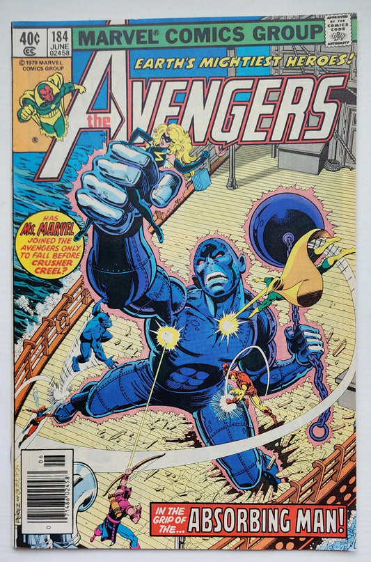 AVENGERS #184 NEWSSTAND 1979 Avengers MARVEL COMICS