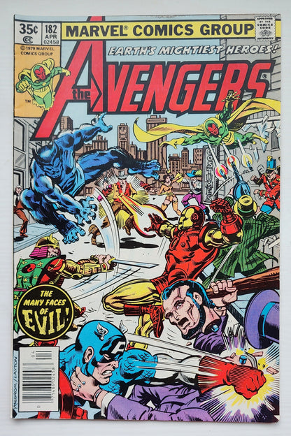 AVENGERS #182 1979 Avengers MARVEL COMICS