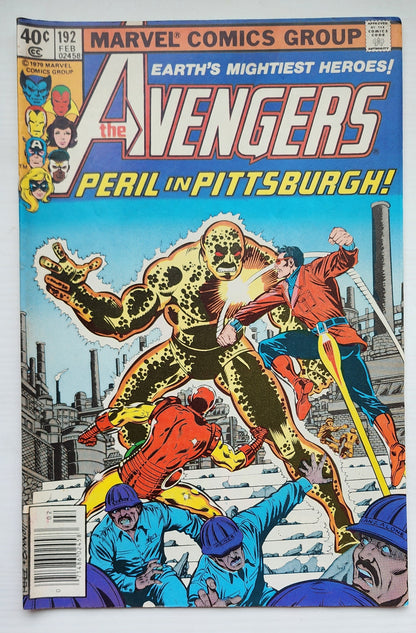 AVENGERS #192 NEWSSTAND 1980 (1ST APP INFERNO) Avengers MARVEL COMICS