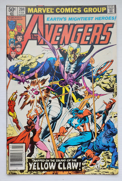 AVENGERS #204 NEWSSTAND 1981 Avengers MARVEL COMICS