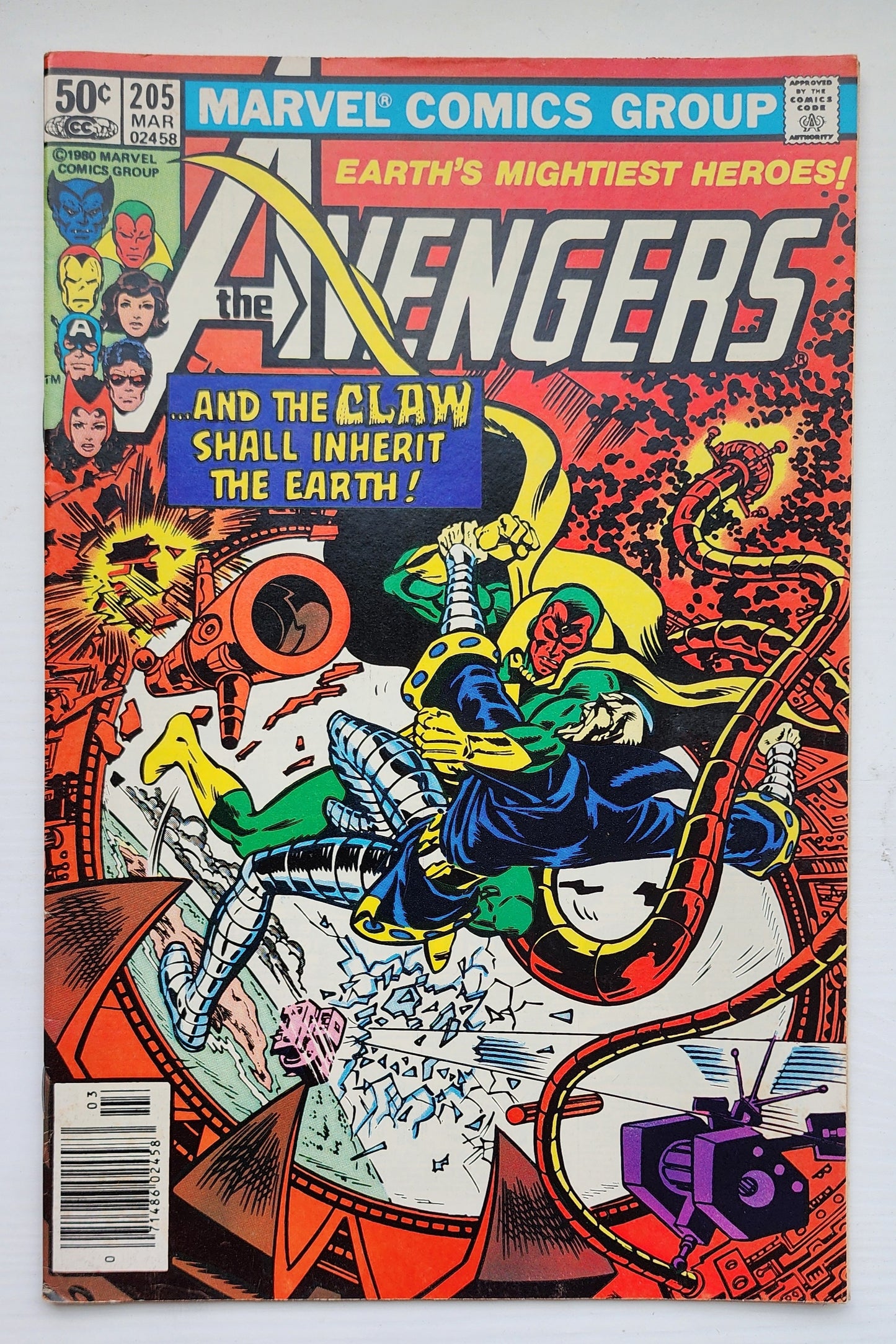 AVENGERS #205 NEWSSTAND 1981 Avengers MARVEL COMICS