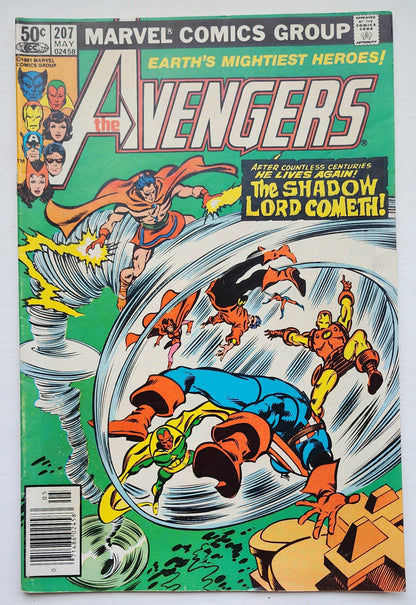AVENGERS #207 NEWSSTAND 1981 (1ST APP SHADOW LORD & BERSERKER) Avengers MARVEL COMICS