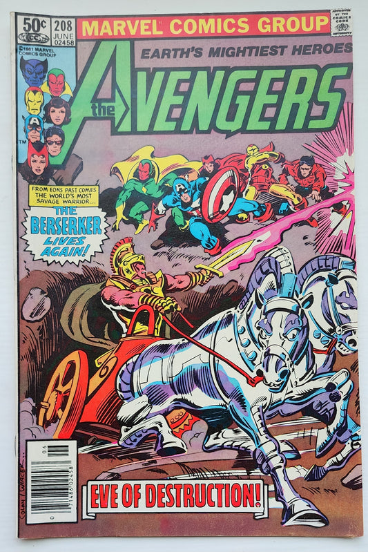 AVENGERS #208 NEWSSTAND 1981 Avengers MARVEL COMICS