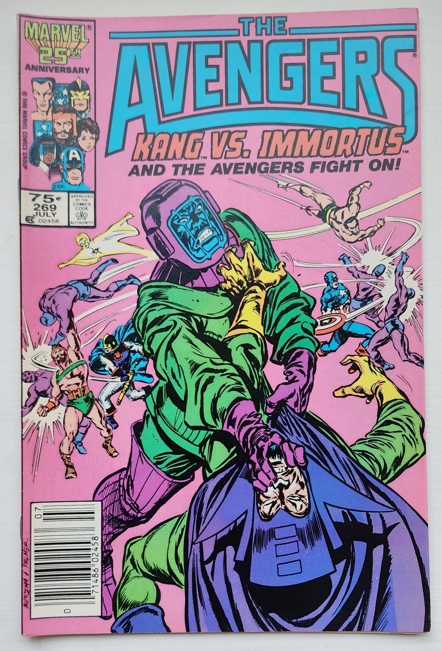 AVENGERS #269 NEWSSTAND 1986 Avengers MARVEL COMICS