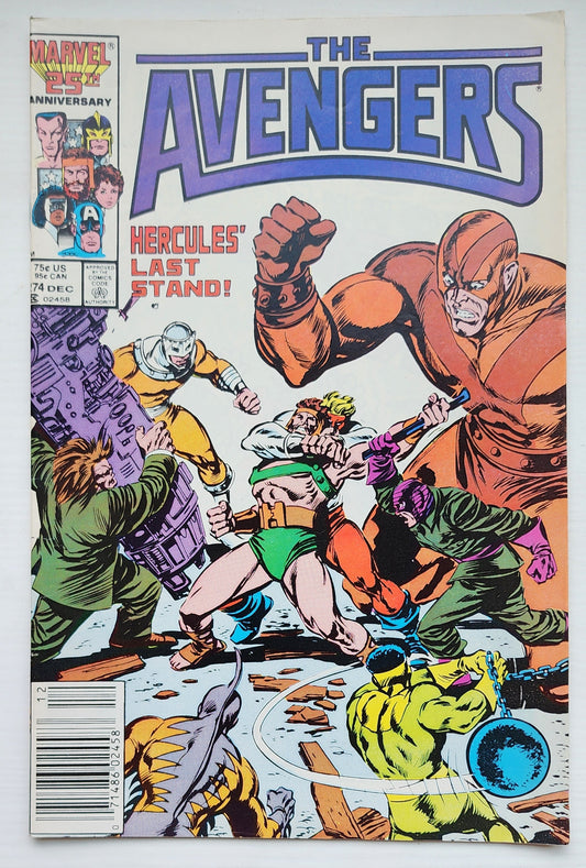 AVENGERS #274 NEWSSTAND 1986 Avengers MARVEL COMICS