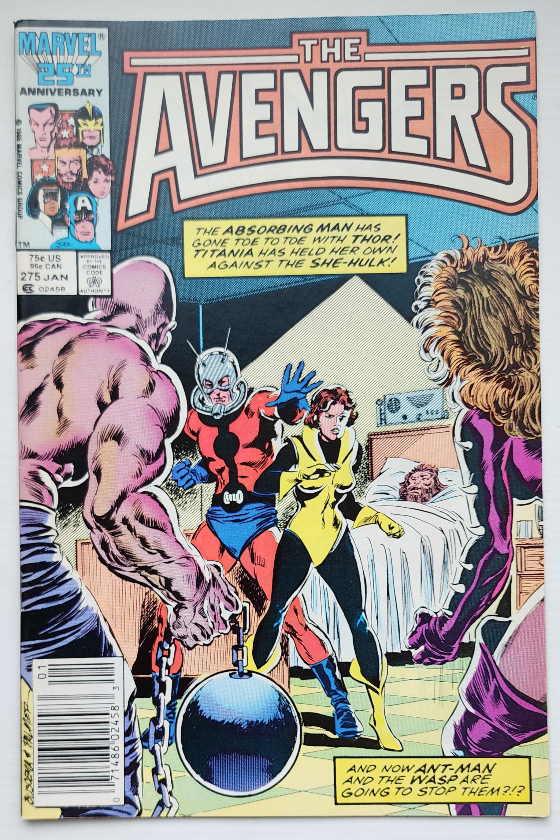 AVENGERS #275 NEWSSTAND 1986 Avengers MARVEL COMICS