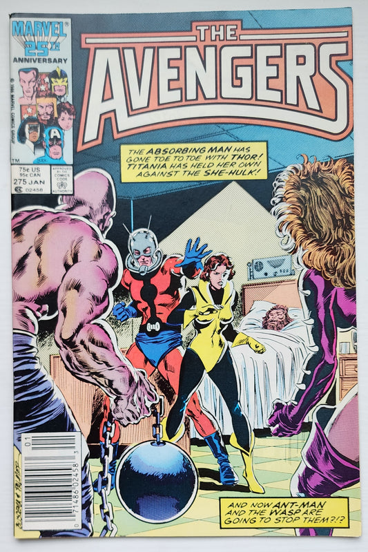 AVENGERS #275 NEWSSTAND 1986 Avengers MARVEL COMICS