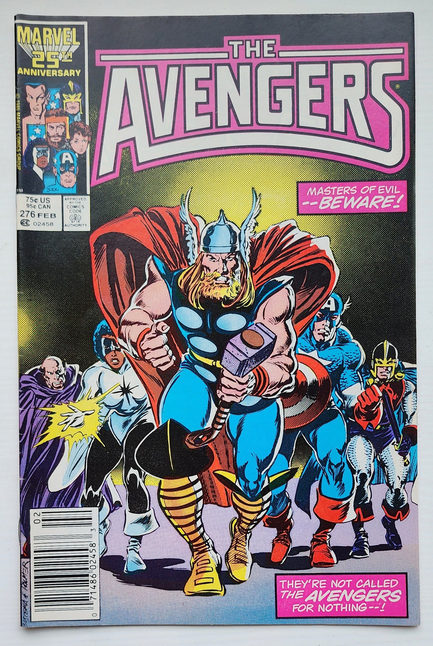 AVENGERS #276 NEWSSTAND 1986 Avengers MARVEL COMICS