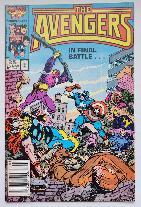 AVENGERS #277 NEWSSTAND 1987 Avengers MARVEL COMICS