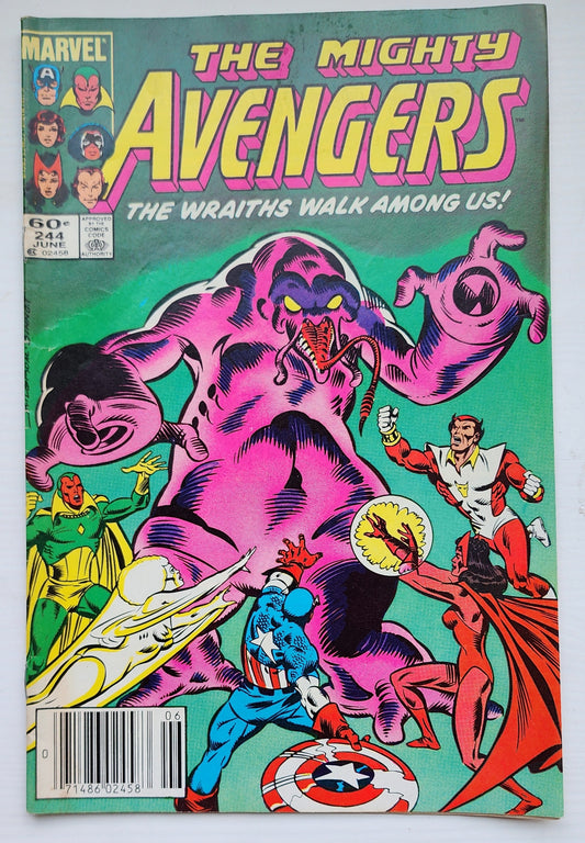 AVENGERS #244 NEWSSTAND 1984 Avengers MARVEL COMICS