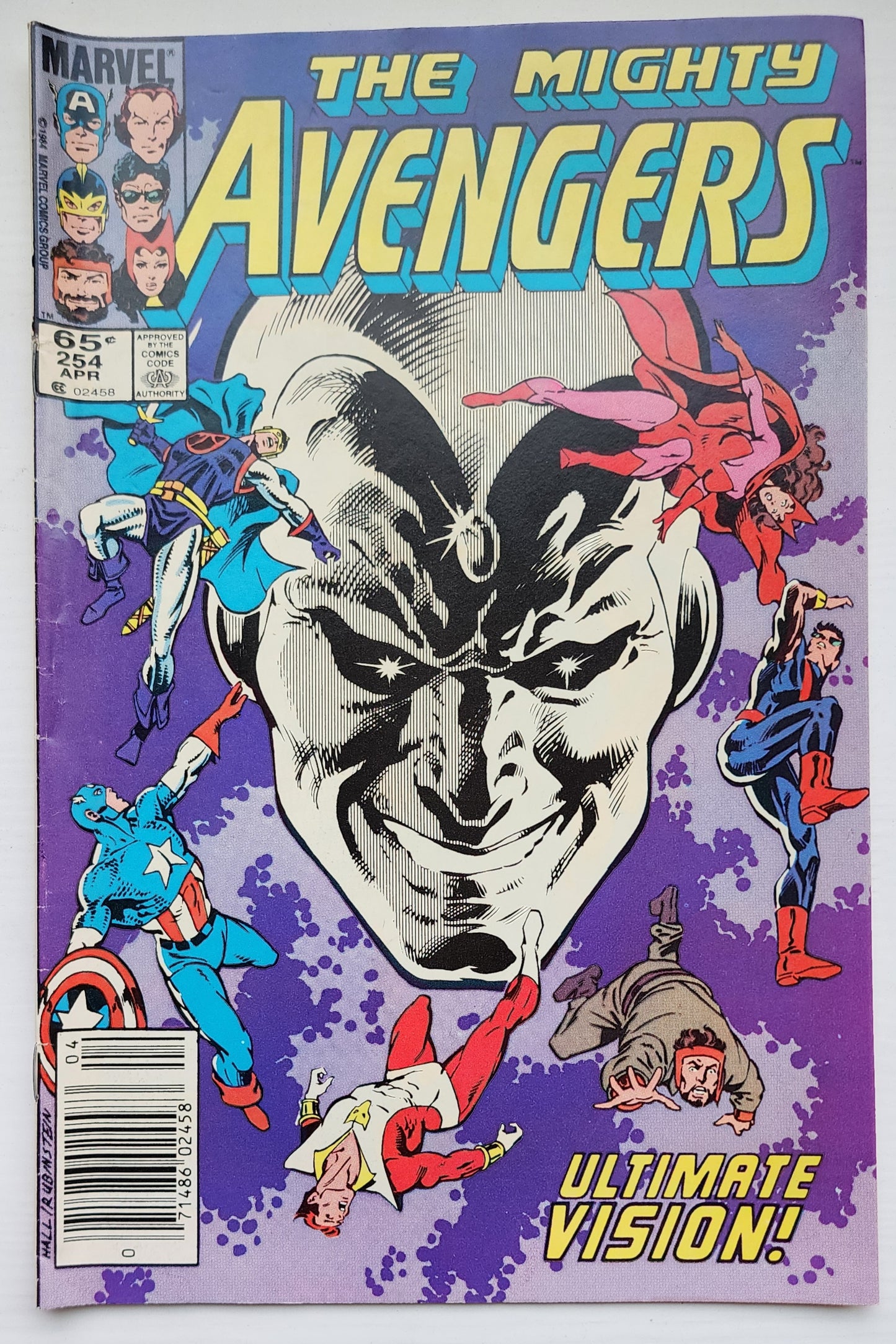 AVENGERS #254 NEWSSTAND 1985 Avengers MARVEL COMICS