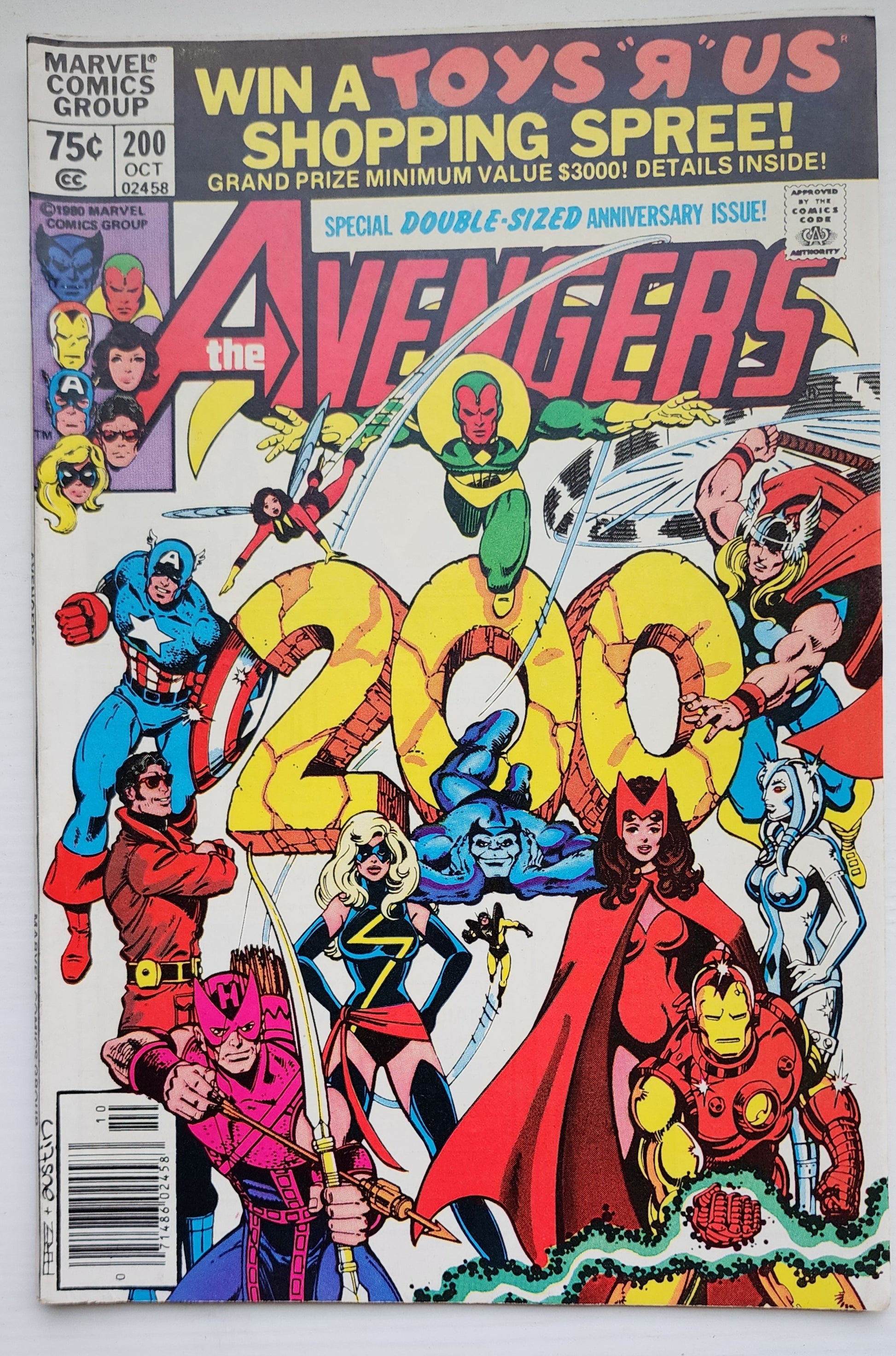AVENGERS #200 NEWSSTAND 1980 (MS MARVEL LEAVES AVENGERS) Avengers MARVEL COMICS