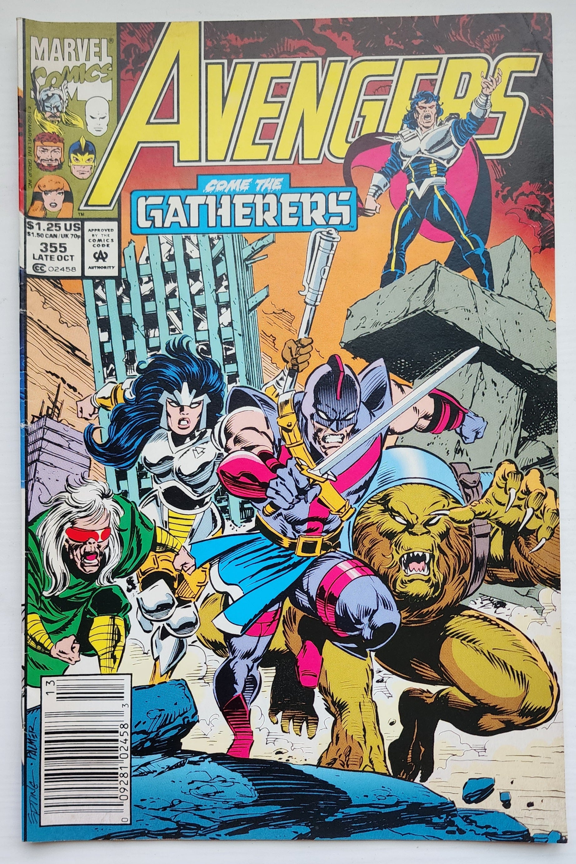 AVENGERS #355 NEWSSTAND 1992 Avengers MARVEL COMICS