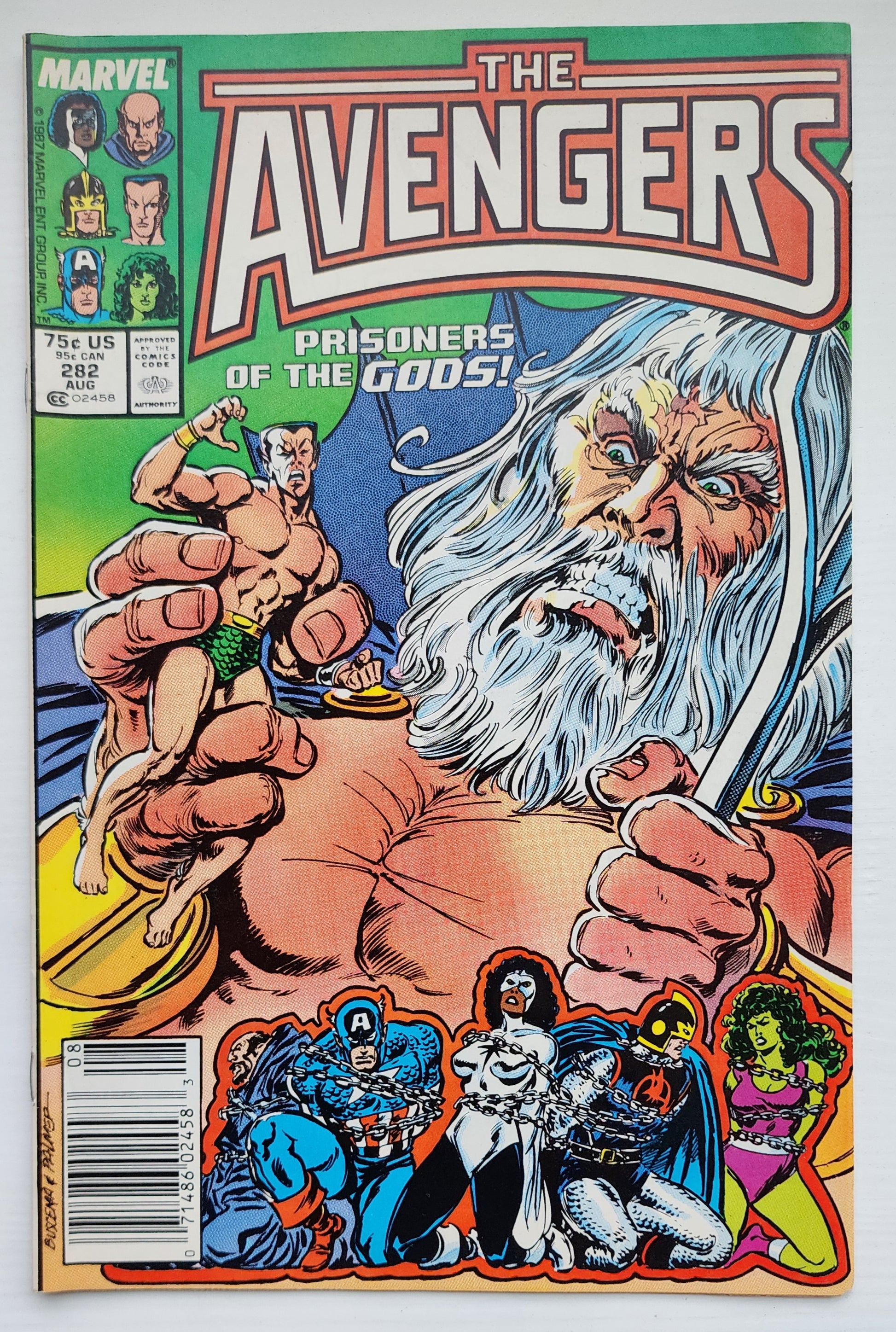 AVENGERS #282 NEWSSTAND 1987 Avengers MARVEL COMICS