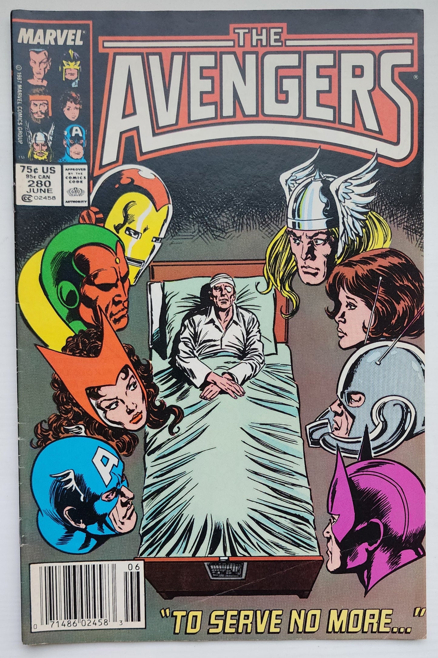 AVENGERS #280 NEWSSTAND 1987 Avengers MARVEL COMICS