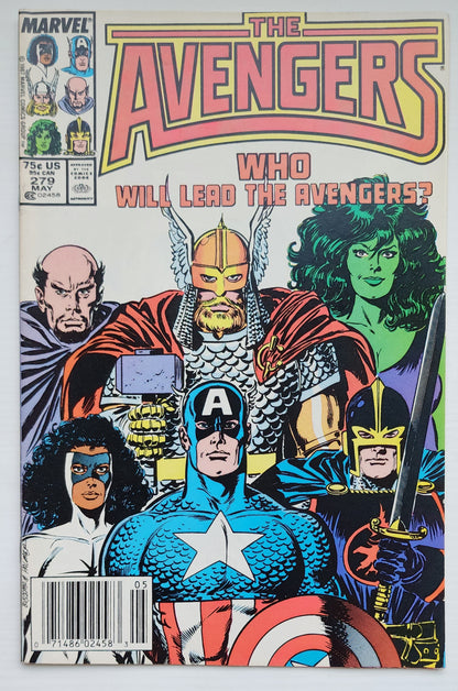 AVENGERS #279 NEWSSTAND 1987 Avengers MARVEL COMICS