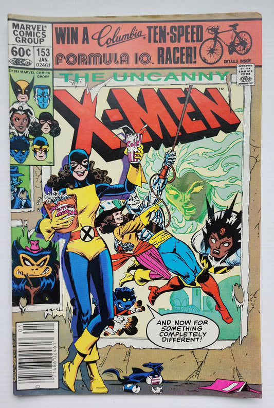 X-MEN #153 1982 NEWSSTAND X-Men MARVEL COMICS