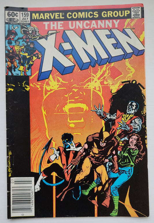 X-MEN #159 1982 NEWSSTAND X-Men MARVEL COMICS