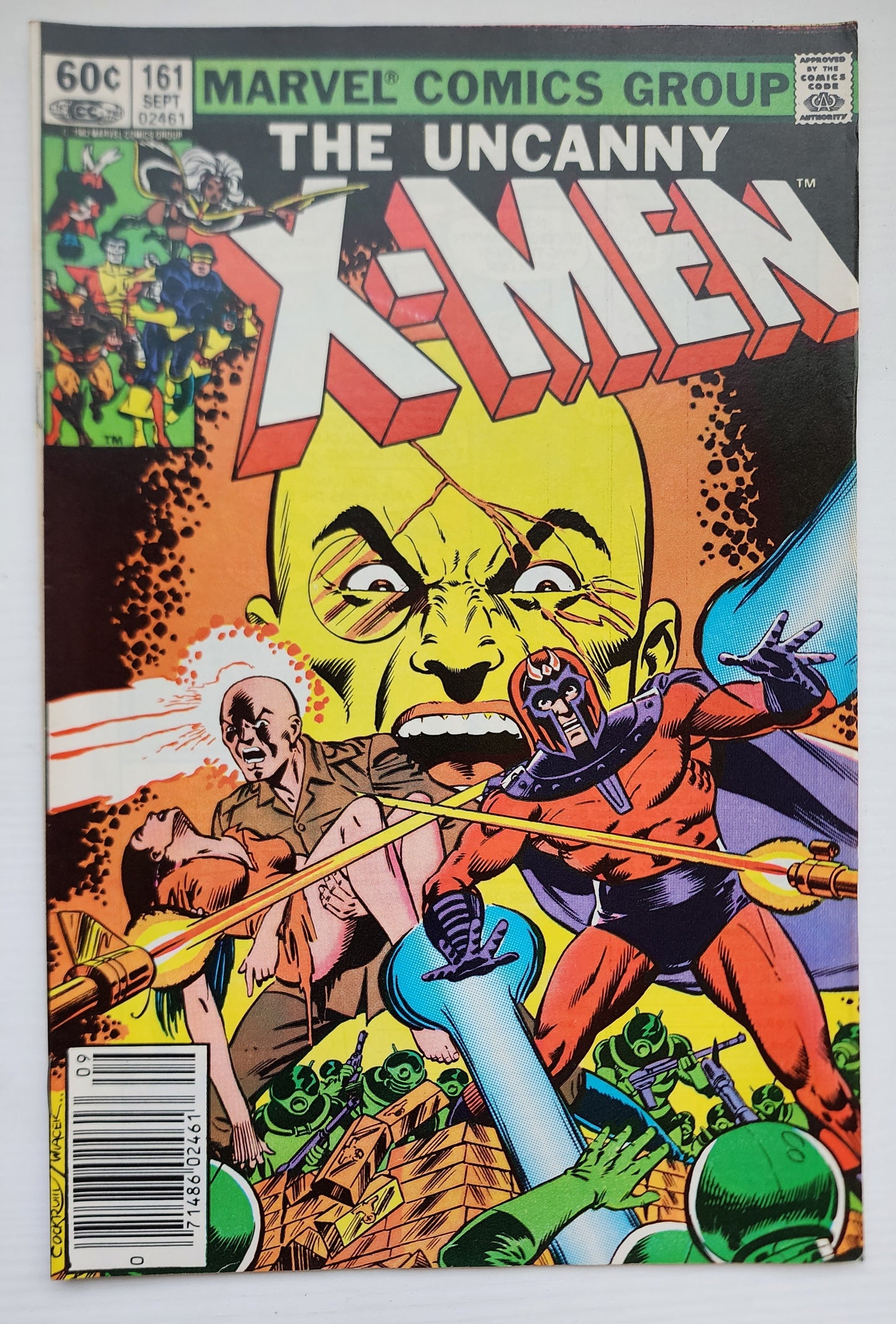UNCANNY X-MEN #161 1982 NEWSSTAND (ORIGIN MAGNETO) X-Men MARVEL COMICS