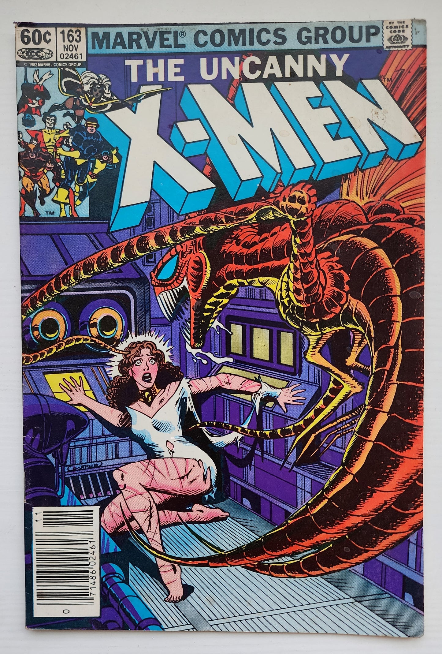 UNCANNY X-MEN #163 1982 NEWSSTAND X-Men MARVEL COMICS