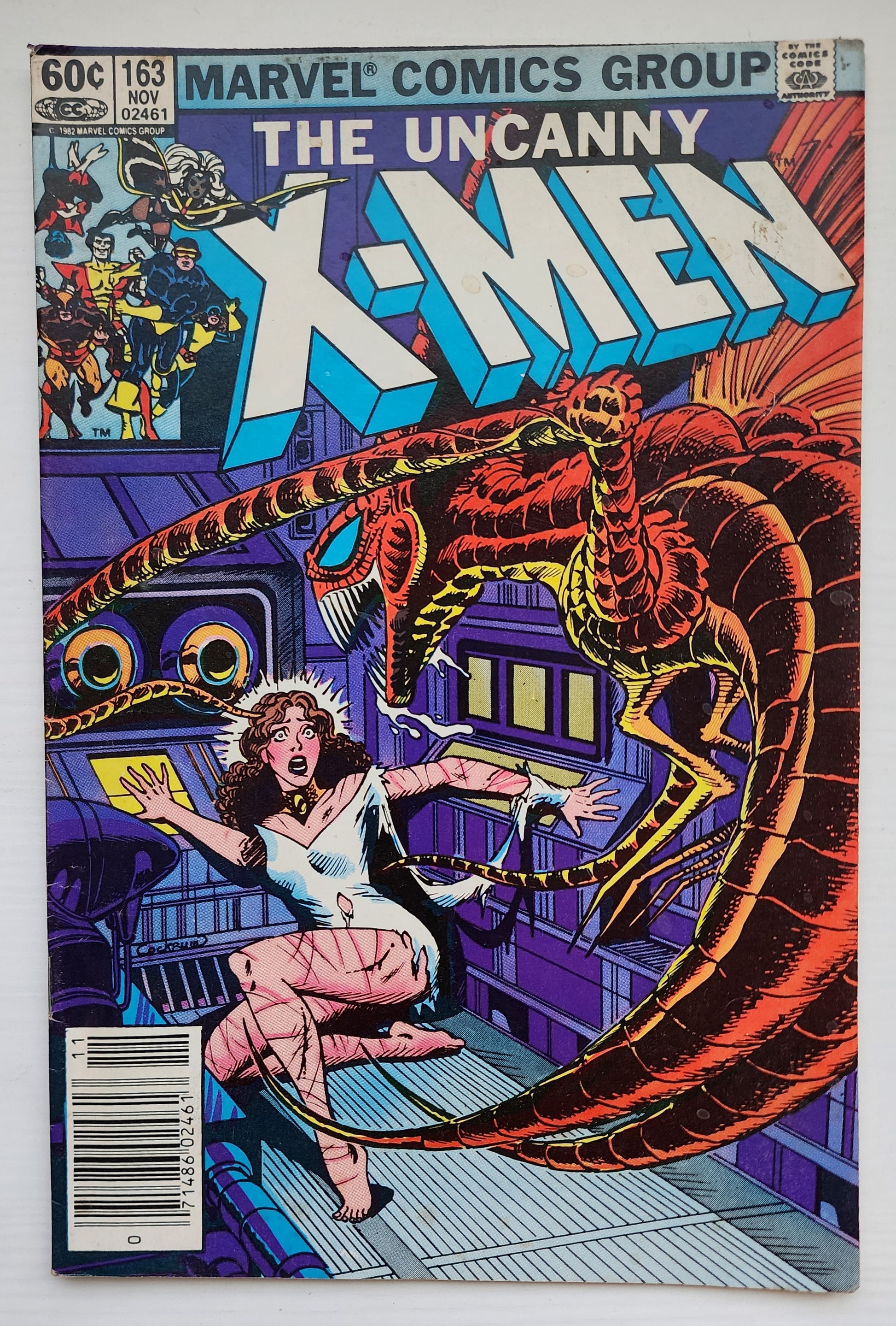 UNCANNY X-MEN #163 1982 NEWSSTAND X-Men MARVEL COMICS