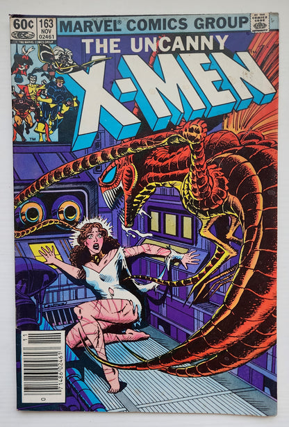 UNCANNY X-MEN #163 1982 NEWSSTAND X-Men MARVEL COMICS