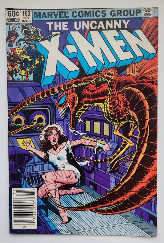 UNCANNY X-MEN #163 1982 NEWSSTAND X-Men MARVEL COMICS