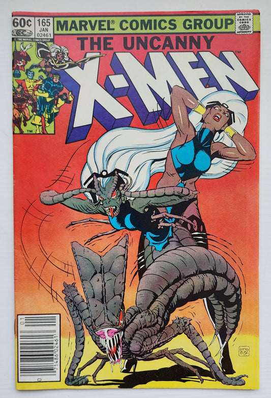 UNCANNY X-MEN #165 1983 NEWSSTAND X-Men MARVEL COMICS