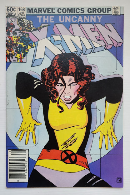 UNCANNY X-MEN #168 1983 NEWSSTAND (1ST APP MADELINE PRYOR) X-Men MARVEL COMICS