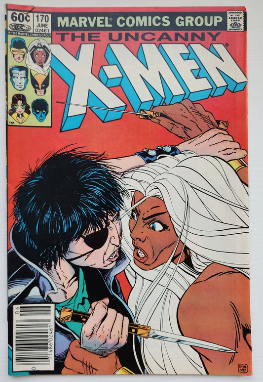 UNCANNY X-MEN #170 1983 NEWSSTAND X-Men MARVEL COMICS