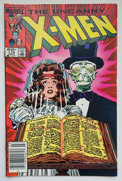 UNCANNY X-MEN #179 1984 NEWSSTAND (1ST APP LEECH) X-Men MARVEL COMICS