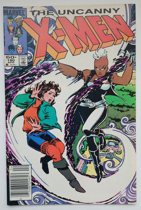 UNCANNY X-MEN #180 1984 NEWSSTAND X-Men MARVEL COMICS