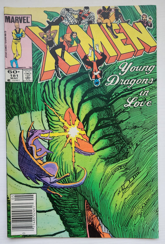 UNCANNY X-MEN #181 1984 NEWSSTAND (1ST APP AMIKO) X-Men MARVEL COMICS