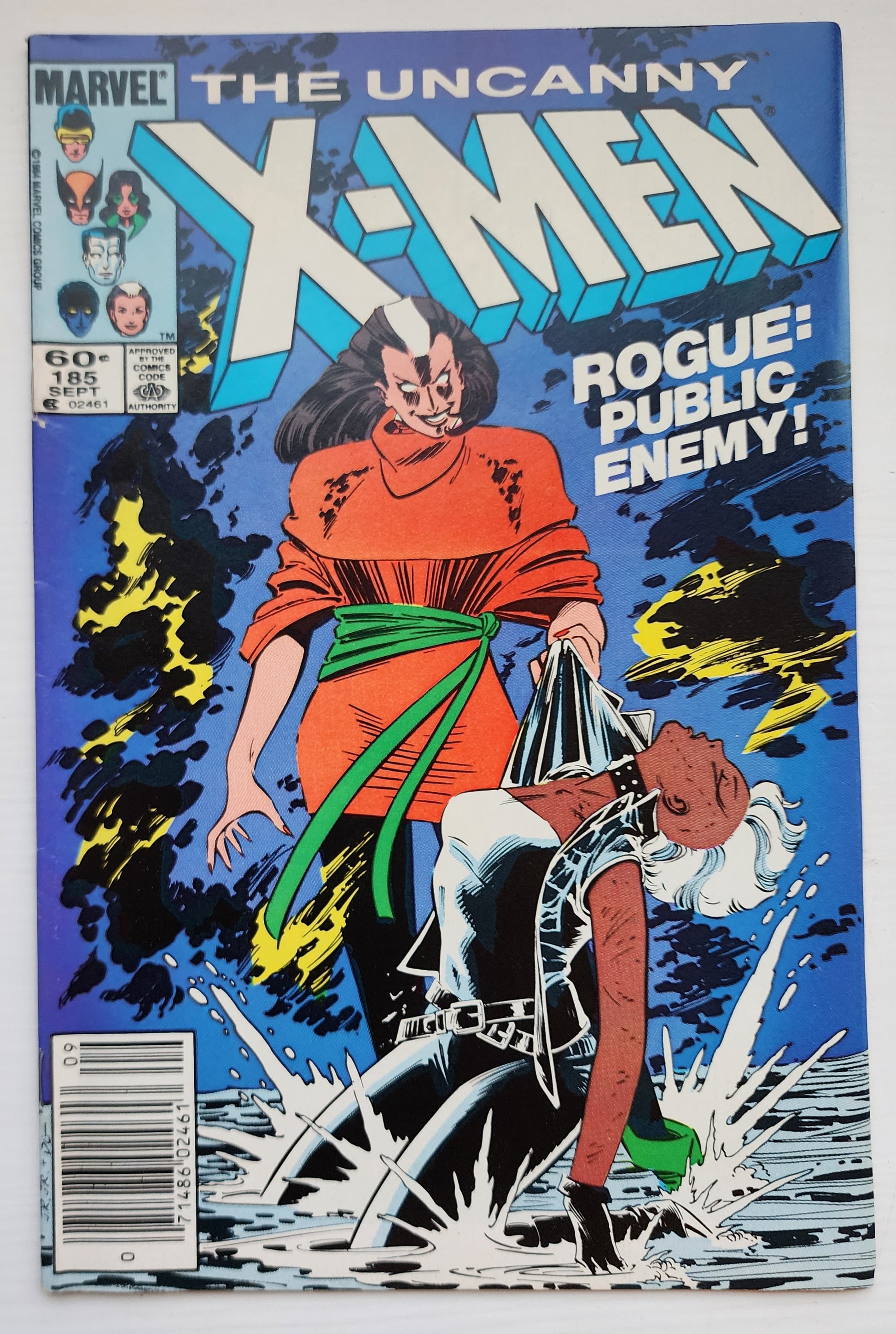 UNCANNY X-MEN #185 1984 NEWSSTAND X-Men MARVEL COMICS