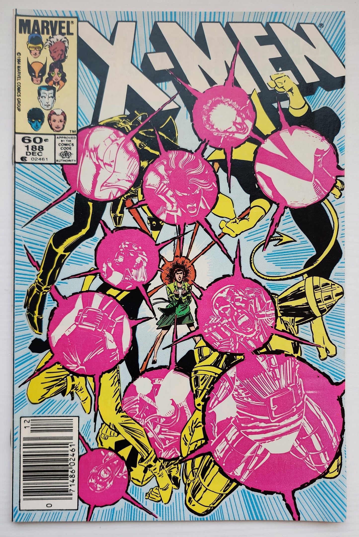 UNCANNY X-MEN #188 1984 NEWSSTAND (1ST APP ADVERSARY) X-Men MARVEL COMICS