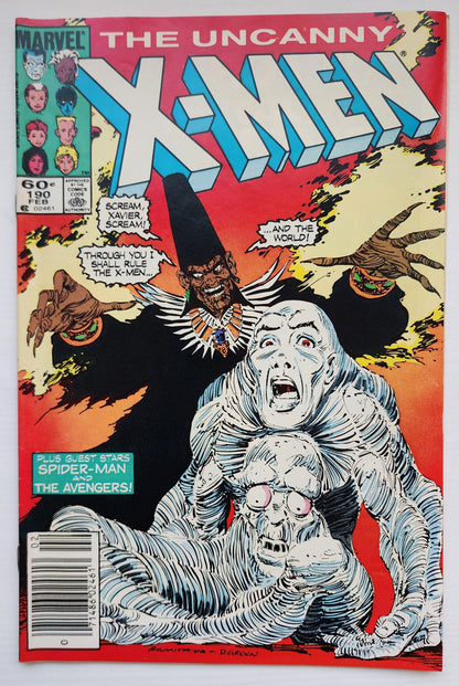UNCANNY X-MEN #190 1985 NEWSSTAND X-Men MARVEL COMICS