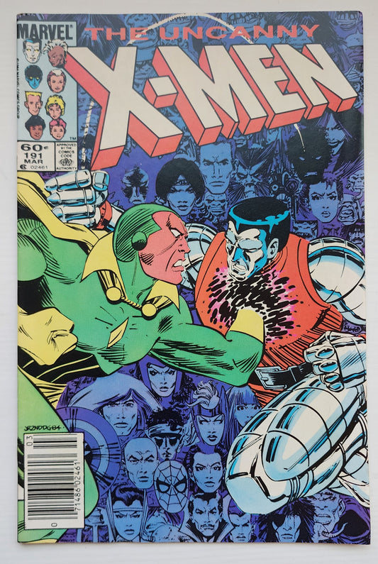 UNCANNY X-MEN #191 1985 NEWSSTAND (1ST APP NIMROD) X-Men MARVEL COMICS