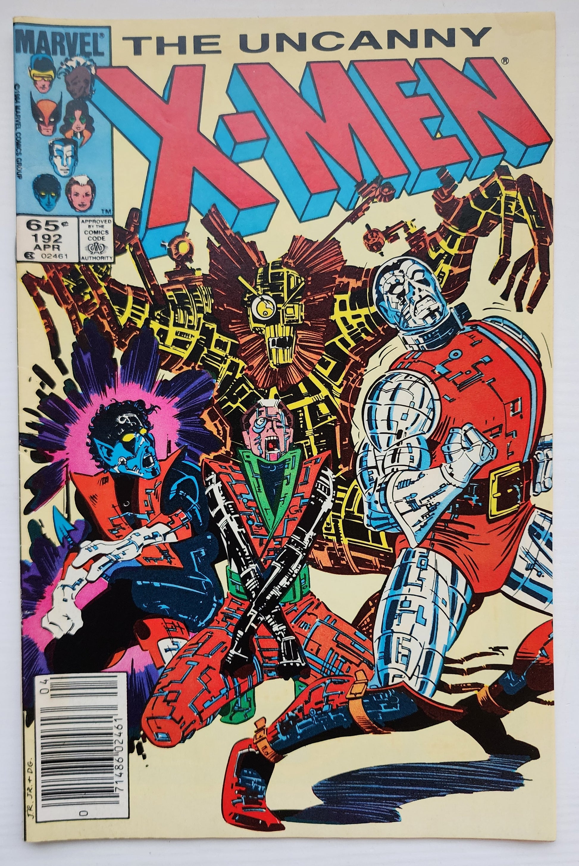 UNCANNY X-MEN #192 1985 NEWSSTAND X-Men MARVEL COMICS