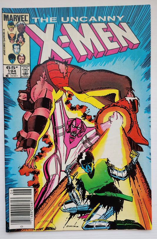 UNCANNY X-MEN #194 1985 NEWSSTAND (1ST APP FENRIS TWINS) X-Men MARVEL COMICS