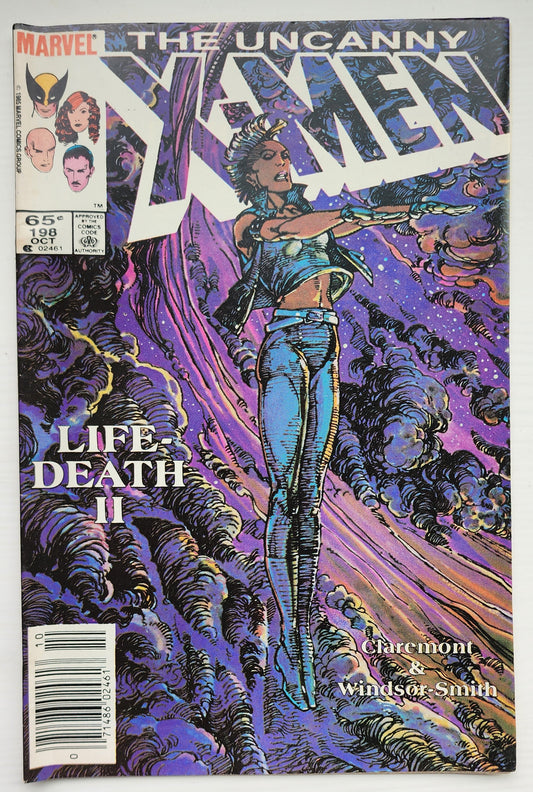 UNCANNY X-MEN #198 1985 NEWSSTAND X-Men MARVEL COMICS