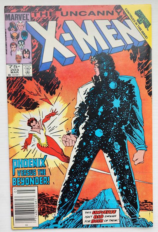 UNCANNY X-MEN #203 1986 NEWSSTAND X-Men MARVEL COMICS