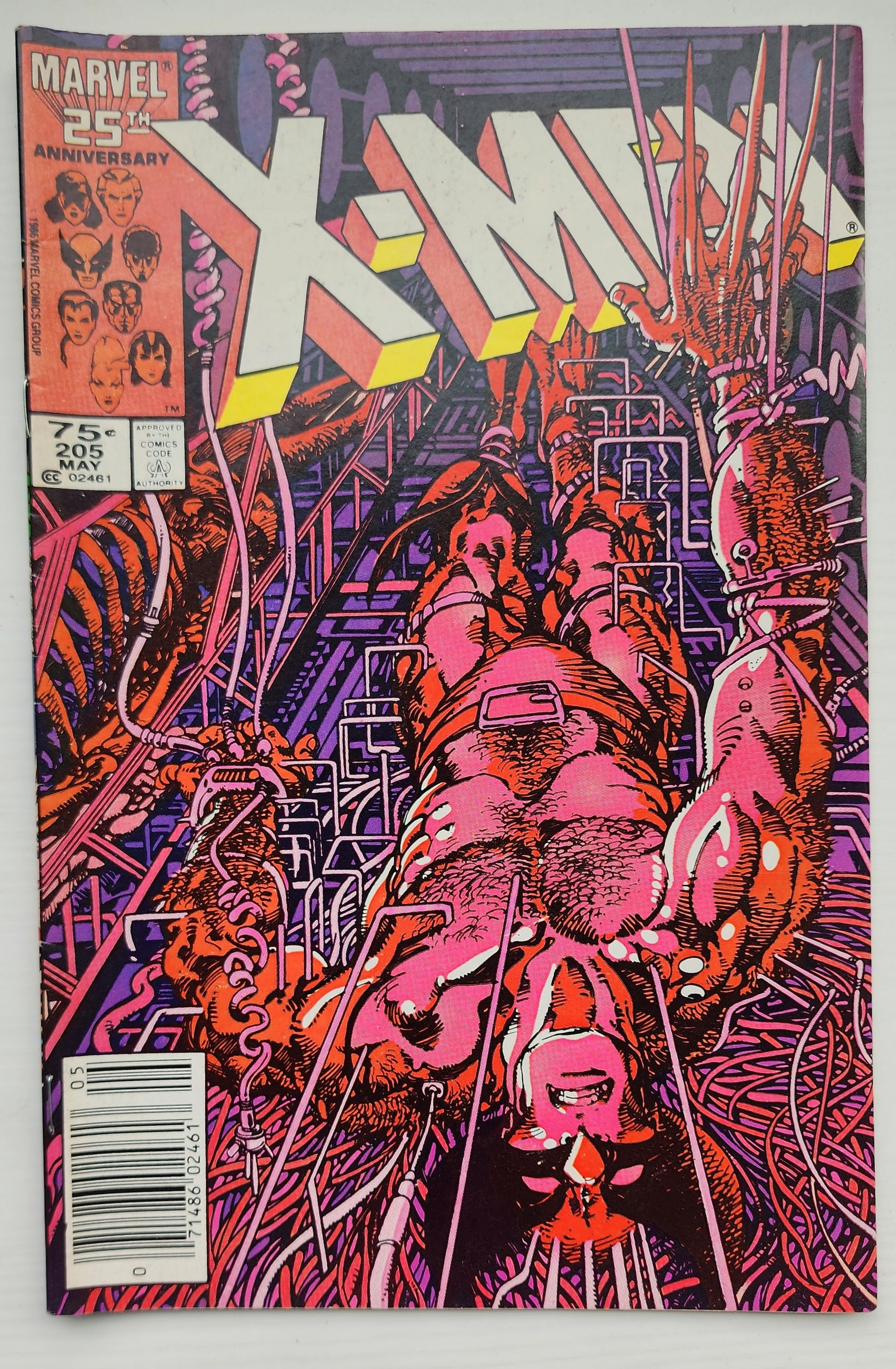 UNCANNY X-MEN #205 1986 NEWSSTAND (ORIGIN LADY DEATHSTRIKE) X-Men MARVEL COMICS
