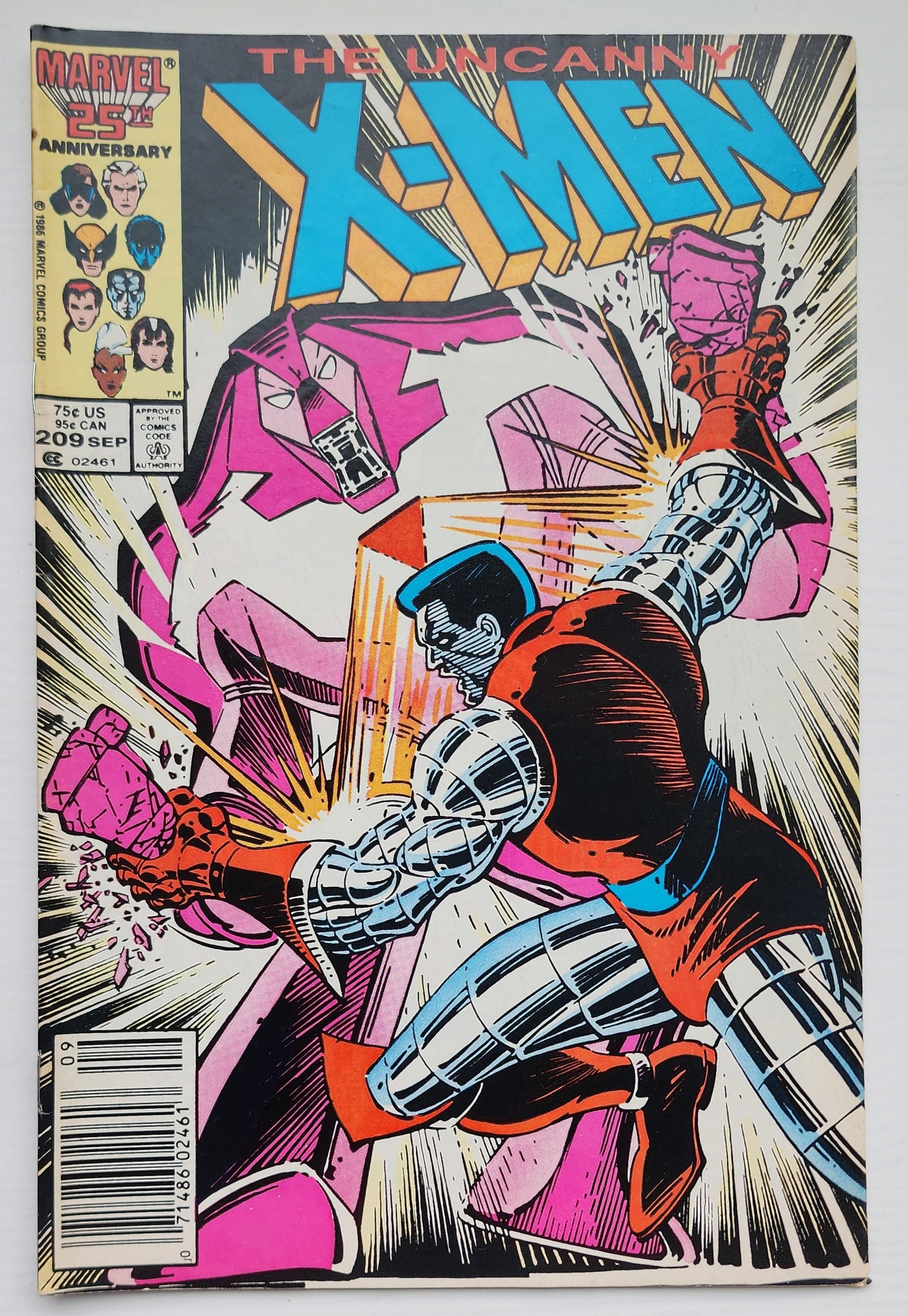 UNCANNY X-MEN #209 1986 NEWSSTAND X-Men MARVEL COMICS